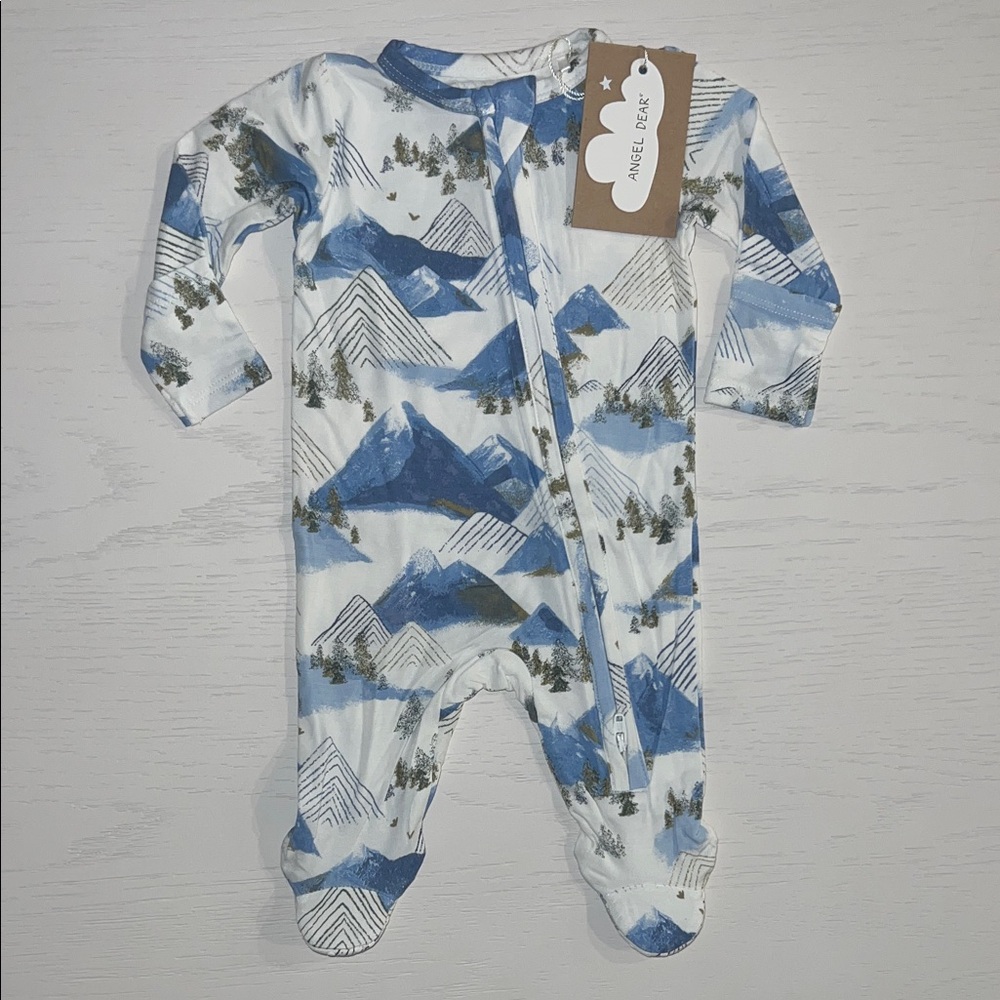 Angel Dear Footie Blue Mountains Newborn